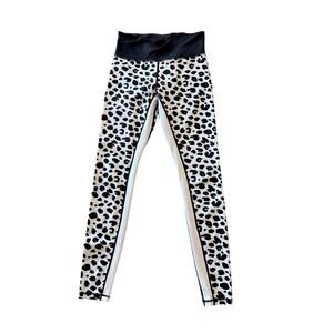 L'urv Women's Black White Leopard Cheetah Print Leggings M